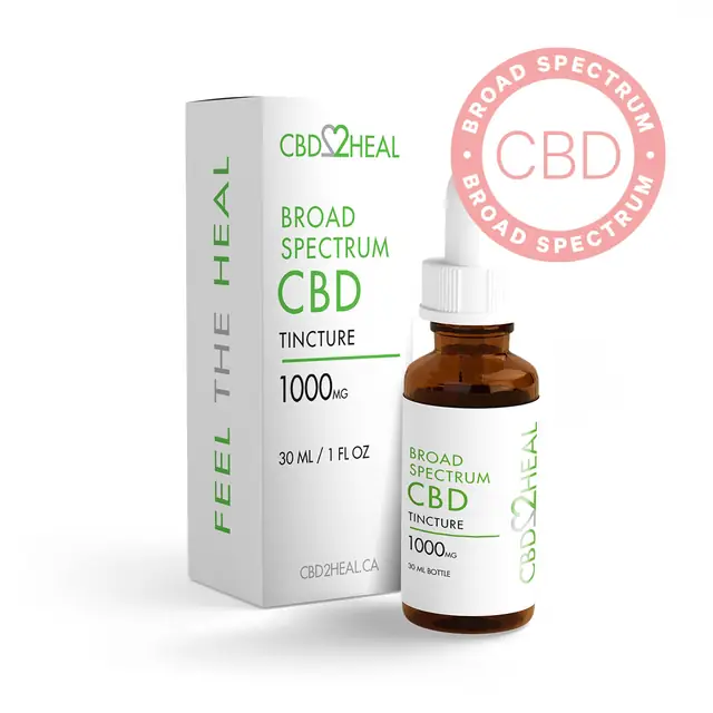 CBD2HEAL Broad Spectrum CBD Oil 1000mg