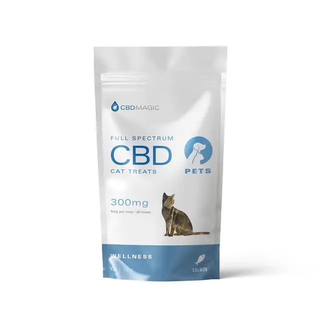 CBDMagic Full Spectrum CBD Cat Treats 300mg Salmon