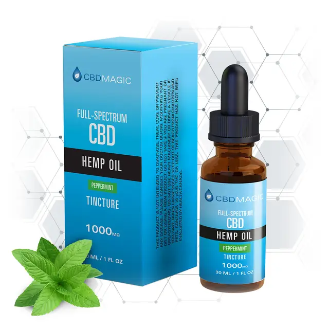 CBDMagic Full Spectrum CBD Oil Peppermint 1000mg