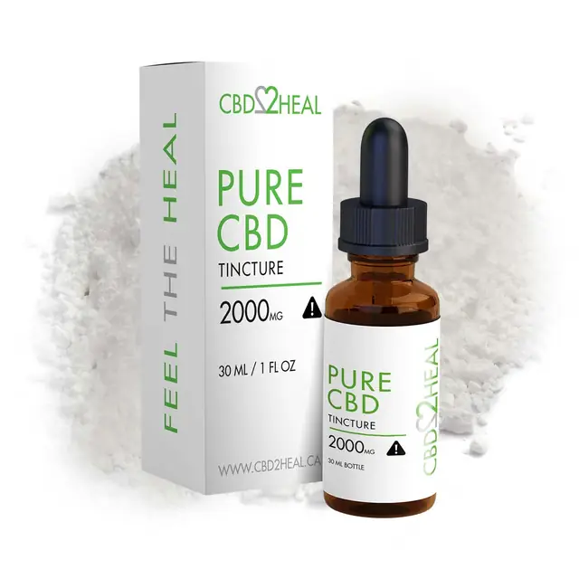 CBD2HEAL Pure CBD Oil Tincture 2000mg